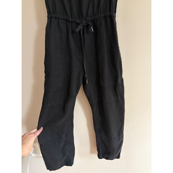 Aritzia Wilfred Free Valletta Cropped Casual Utility Overalls in Black (XS) - Picture 7 of 16